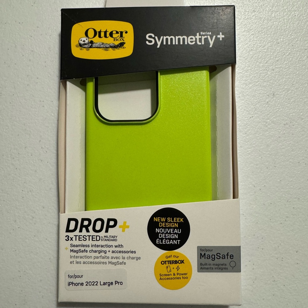 Otterbox iPhone 14 Pro lime green case